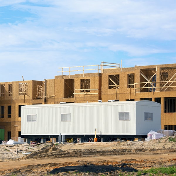 we offer a variety of construction site office trailers including single-wide trailers, double-wide trailers, and multi-unit complexes